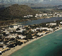 Alcudia Strand von Oben