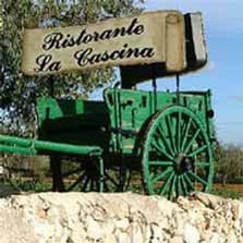 La Cascina Schild Wagen