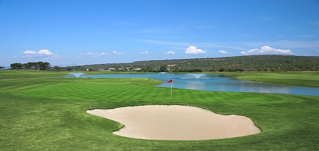 Golfplatz Golf Park Mallorca Puntir� Sandbunker