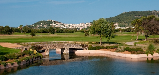 Golfplatz Capdepera Golf  Wasserhinderniss