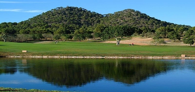 Golfplatz Vall D'or Golf Wasserhinderniss